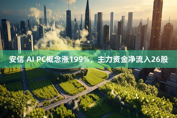 安信 AI PC概念涨199%，主力资金净流入26股